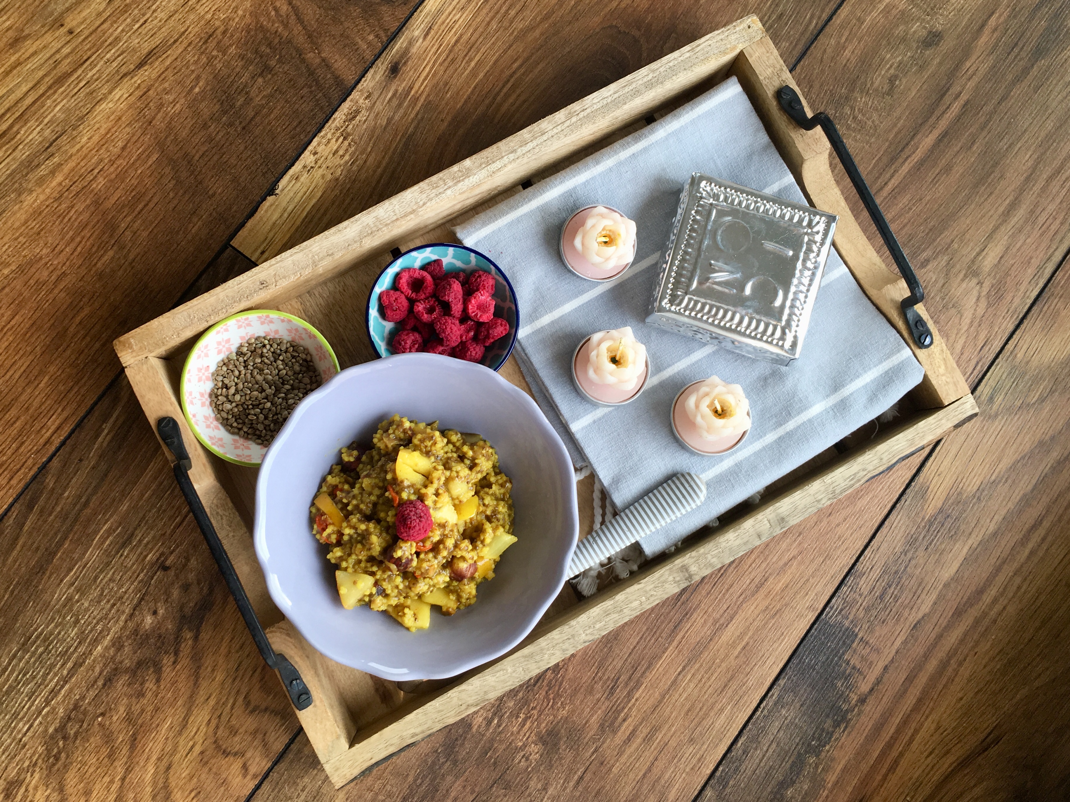 Hirse-Amaranth-Birne – glutenfreier Ayurvedabrei zum Frühstück