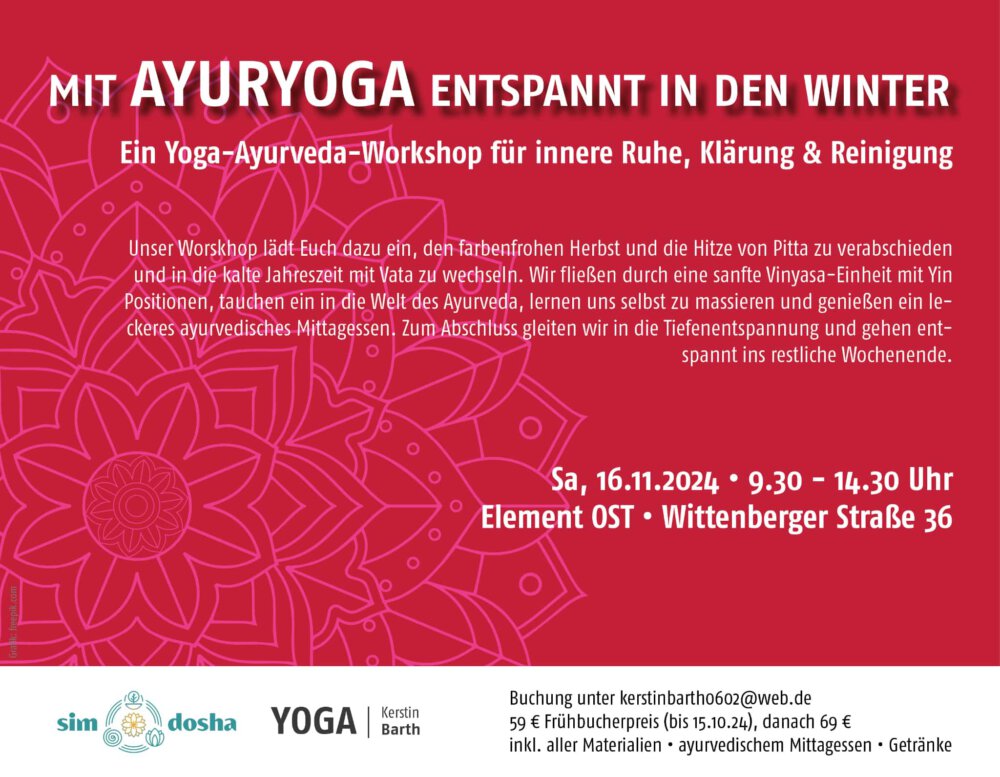 mit Ayuryoga entspannt in den Winter