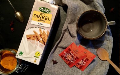 Dinkel-Chai-Latte für Eilige